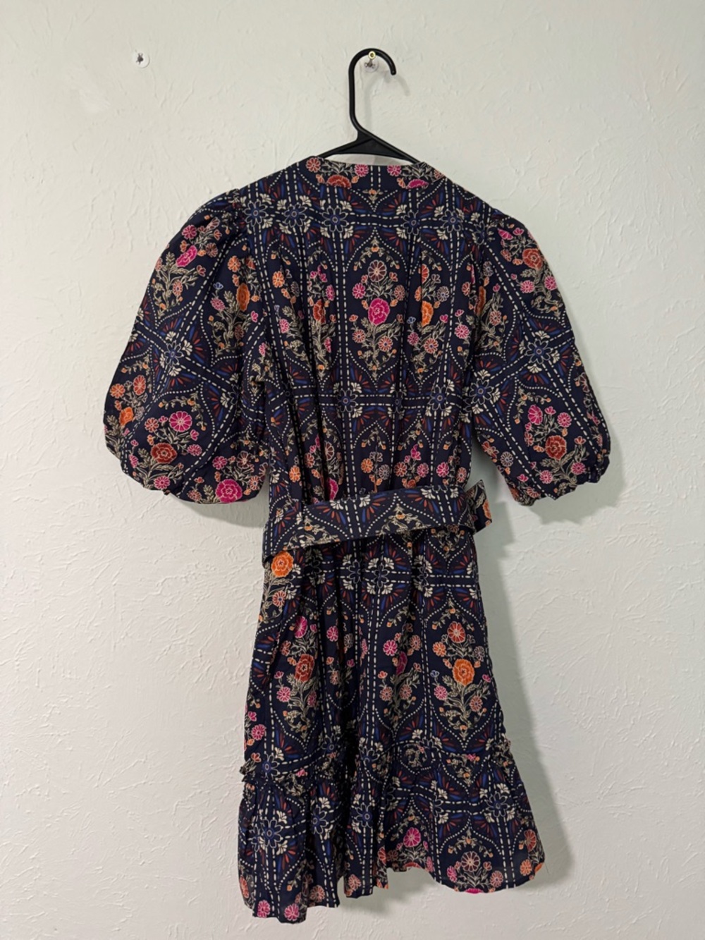 NWT J.Marie Torian Belted Dress Navy Size XS - Picture 4 of 7